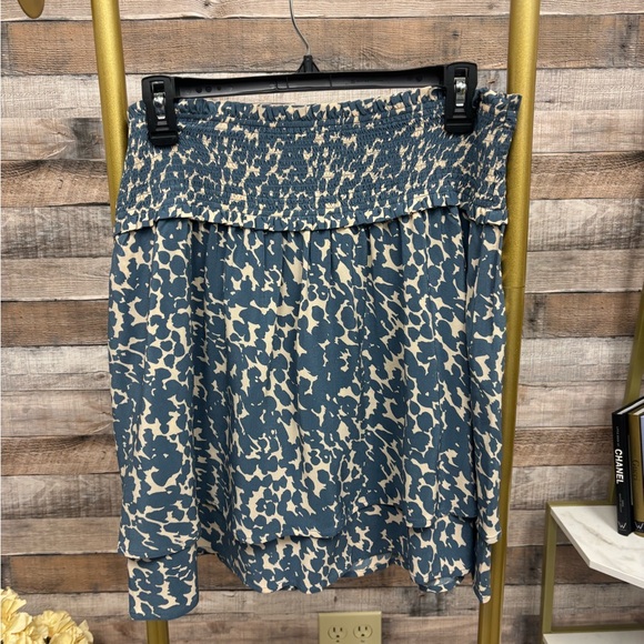 Rails Dresses & Skirts - Rails Turquoise & White Abstract Print Skirt XL